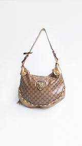 Gucci Monogram Hobo Shoulder Bag