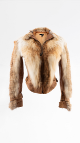 Cavalli Fur Fitted Jacket