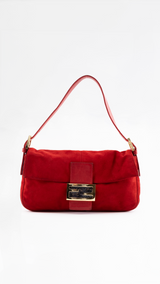 Fendi Suede Baguette