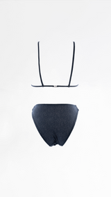 Dior Denim Padlock And Key Bikini