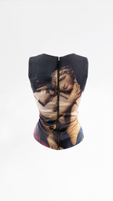 Dolce & Gabbana Renaissance Print Silk Top