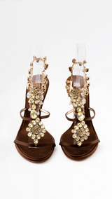 Guiseppe Zanotti Rhinestone Jewel Heels