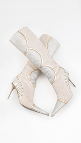 El Dantes Knee High Snakeskin Boots EU - 41