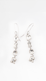 Dior Spell Out Crystal Earrings
