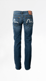 Evisu Low Rise Flare Jeans
