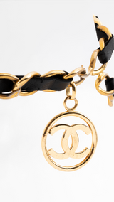 Chanel CC Leather Chain Belt