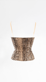 Dolce & Gabbana Snakeskin Corset Top