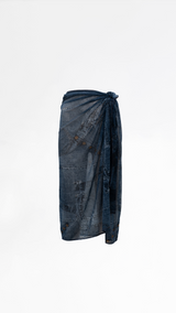 Dior Trompe L'oeil Denim Sarong