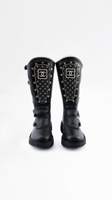 Chanel Leather Motocross Boots - EU 36 RARE
