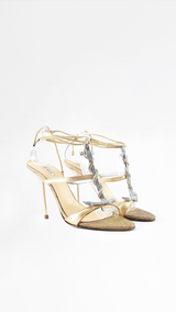 Le Silla Crystal-Embellished Anchor Heels - EU 38