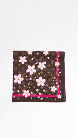 Louis Vuitton X Takashi Murakami Monogram Cherry Blossom Scarf