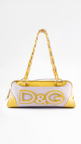 Dolce & Gabbana Leather Chain Shoulder Bag