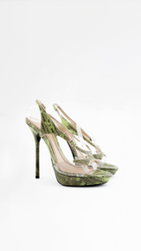 John Galliano Snakeskin Heels - EU 39