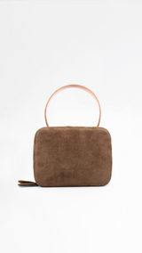 Chanel CC Suede Top Handle Bag