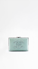 Chanel CC Python Clutch