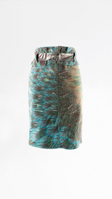 Roberto Cavalli Peacock Print Skirt