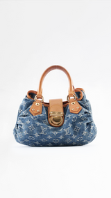 Louis Vuitton Monogram Denim Mini Pleaty Bag