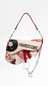 Dior Hardcore Pierced Saddle Bag