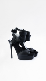 Gucci Babylon Leather Heels - EU 38