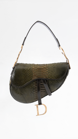 Dior Python Saddle Bag