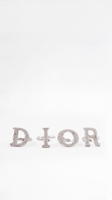 Dior Spell Out Crystal Rings