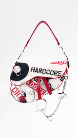 Dior Hardcore Pierced Saddle Bag