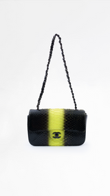 Chanel Exotic Python Leather Mini Rectangle Classic Flap Bag