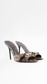 Gucci Monogram Horesbit Heels - EU 39