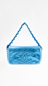 Chanel CC Metallic Calfskin Modern Chain Flap Bag