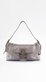 Fendi Whipstitch Maxi Baguette