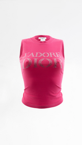 J'adore Dior Rhinestone Tank Top
