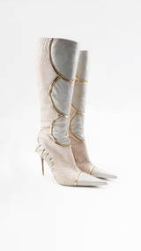 El Dantes Knee High Snakeskin Boots EU - 41