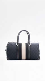 Gucci Monogram Sherry Line Boston Bag