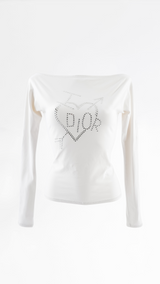Dior "I Love Dior" Rhinestone Top
