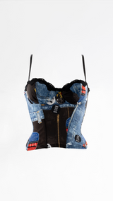 Dior Miss Diorella Trompe L'oeil Bustier Corset Top