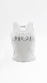 J'adore Dior Rhinestone Tank Top