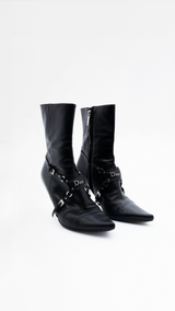 Dior Leather Bondage Boots