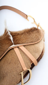 Dior Mohawk Fur Saddle Bag