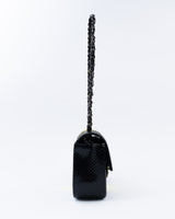 Chanel Exotic Python Leather Mini Rectangle Classic Flap Bag