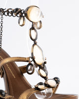 Giuseppe Zanotti Metallic Gold Heels - EU 40.5