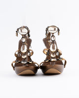 Giuseppe Zanotti Metallic Gold Heels - EU 40.5