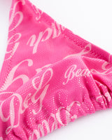 Dolce and Gabbana Pink Logo Bikini