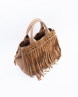 Prada Canapa Fringe Tote Bag