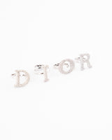 Dior Spell Out Crystal Rings