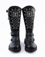 Chanel Leather Motocross Boots - EU 36 RARE