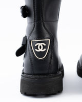 Chanel Leather Motocross Boots - EU 36 RARE
