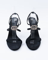 Gucci Swarovski Logo Heels