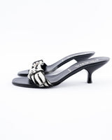 Prada Zebra-Print Calf Half Mules - EU 37.5