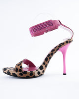Cesare Paciotti Leopard Stiletto Heels - EU 38.5