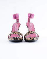 Cesare Paciotti Leopard Stiletto Heels - EU 38.5